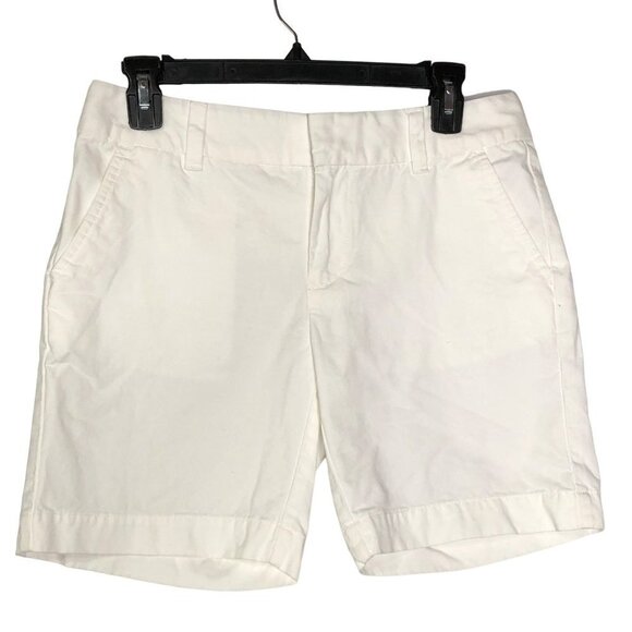 TOMMY HILFIGER WHITE CHINO SHORTS SZ 2 - Picture 2 of 6